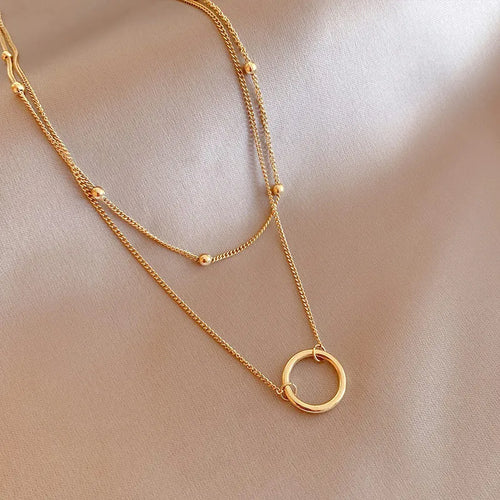 Colar Cruz Banhado a Ouro para Mulheres, Ins Requintado, Aço Inoxidável 304, Simplicidade Anel Pingente, Decoração Jóias Pescoço,
Colar feminino círculo banhado a ouro,
Colar com pingente de círculo dourado,
Acessório feminino elegante e minimalista,
Colar banhado a ouro 18K resistente,
Joias femininas modernas,
Colar círculo dourado sofisticado,
Presente delicado feminino,
Acessório minimalista para mulheres,
Colar com símbolo de harmonia,
Colar feminino casual e elegante,
Joias femininas banhadas a ouro,