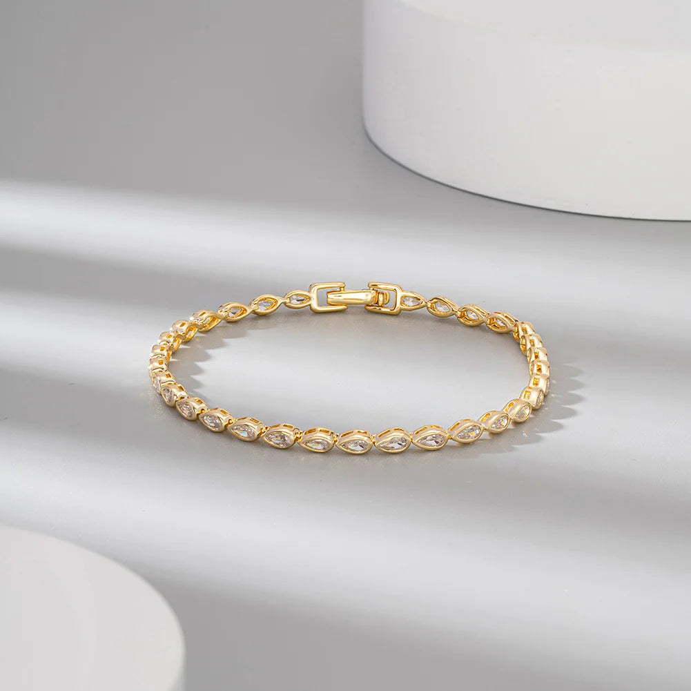Pulseira Comprar Todo Dia Joias em Prata 925 com Zircônia jóias espumante 4mm pulseira de tênis original certificado real 925 prata esterlina forma oval pulseiras de diamante pulseira sb154