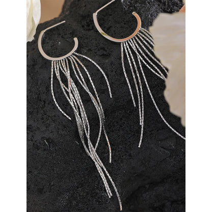 Yhpup-Brincos Dangle Longos Borla para Mulheres, Encantos de Metal, Jóias de Aço Inoxidável Impermeável, Cor Dourada, PVD, Fashion Party,Brincos Longos Femininos,
Acessórios Sofisticados para Festas,
Brincos em Aço Inoxidável com Ouro,
Joias Modernas e Elegantes,
Brincos de Borla Leves e Confortáveis,
Presentes para Mulheres Estilosas,
Brincos de Alta Durabilidade,
Brincos Dourados e Prateados Femininos,