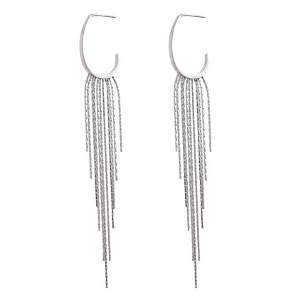 Yhpup-Brincos Dangle Longos Borla para Mulheres, Encantos de Metal, Jóias de Aço Inoxidável Impermeável, Cor Dourada, PVD, Fashion Party,Brincos Longos Femininos,
Acessórios Sofisticados para Festas,
Brincos em Aço Inoxidável com Ouro,
Joias Modernas e Elegantes,
Brincos de Borla Leves e Confortáveis,
Presentes para Mulheres Estilosas,
Brincos de Alta Durabilidade,
Brincos Dourados e Prateados Femininos,
