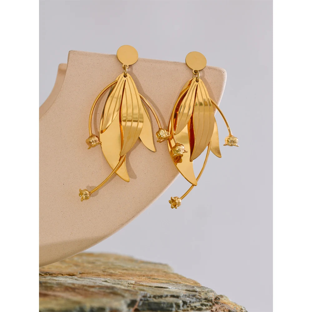 Yhpup-Brincos de flores de metal, requintado aço inoxidável, banhado a ouro 18k, moda elegante, presente de fada,
Brincos de Flores de Metal Banhados a Ouro 18k,
Brincos delicados e sofisticados femininos,
Joias hipoalergênicas banhadas a ouro,
Brincos femininos com design floral,
Acessórios dourados para ocasiões especiais,
Brincos elegantes de aço inoxidável,
Joias para presentear mulheres,
Brincos femininos para festas e eventos,
Brincos banhados a ouro de alta qualidade,
Brincos florais modernos,