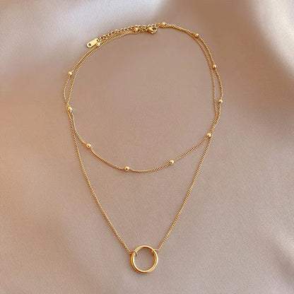Colar Cruz Banhado a Ouro para Mulheres, Ins Requintado, Aço Inoxidável 304, Simplicidade Anel Pingente, Decoração Jóias Pescoço,
Colar feminino círculo banhado a ouro,
Colar com pingente de círculo dourado,
Acessório feminino elegante e minimalista,
Colar banhado a ouro 18K resistente,
Joias femininas modernas,
Colar círculo dourado sofisticado,
Presente delicado feminino,
Acessório minimalista para mulheres,
Colar com símbolo de harmonia,
Colar feminino casual e elegante,
Joias femininas banhadas a ouro,
