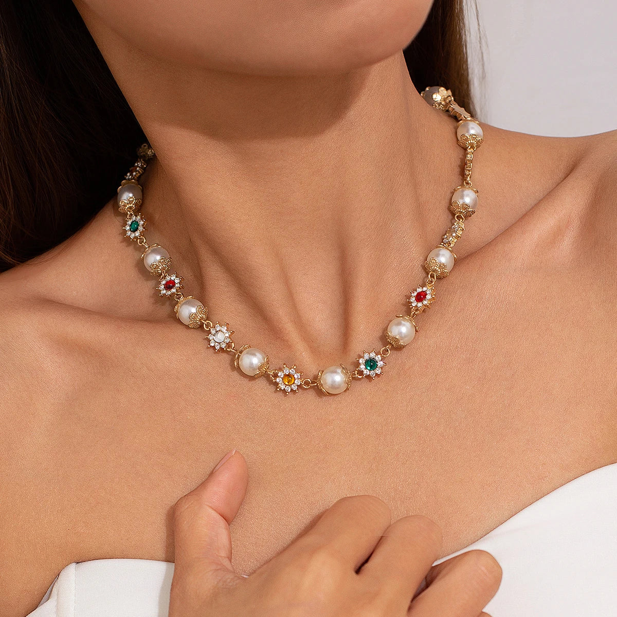Ingemark-Imitação de Pérolas Beads Colar de Corrente para Mulheres, Colarinho Qua, Nupcial, Goth, Strass Gargantilha, Festa Jóias, Presentes, Novo
Colar zircônia Feminino,
Colar Ajustável,
Joias,
Colar Ajustável corrente zircônia,
Colar Regulável de zircônia,
Colar 18k,
Banhado a Ouro,
Revestido a Ouro,
Colar prateado, 
Colar de Prata,
Comprar todo dia, 
Loja comprar todo dia,
Colar comprar todo dia,
Aço inoxidável,
brilhante,
Dourado,
Prata,
Colar Duplo,
Colar cristal,
Colar de Ouro,
Colar de Prata,
Colar 