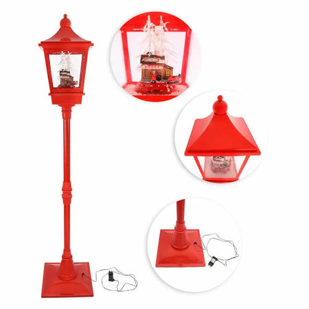 Poste Natalino Musical Bivolt 1,85m Com Luz E Neve - Comprar Todo Dia