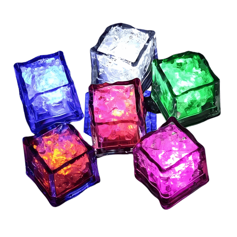 Jogo de Cubos de Gelos de LED com Ativação por Água! 12 peças - Comprar Todo Dia